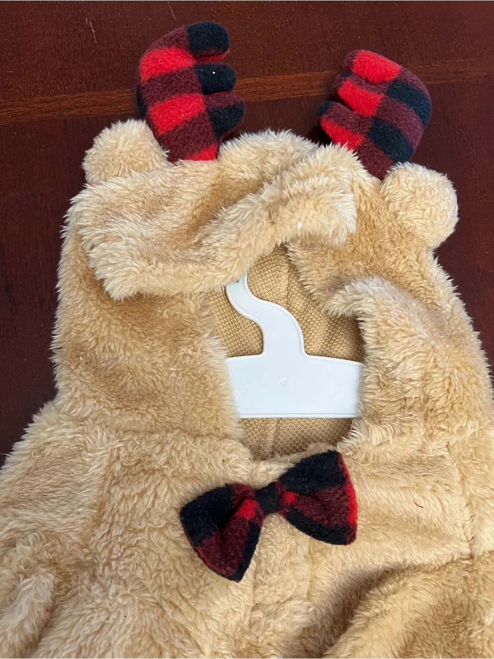 FABDOG BUFFALO PLAID REINDEER PET COSTUME – EXTRA SMALL  or Large